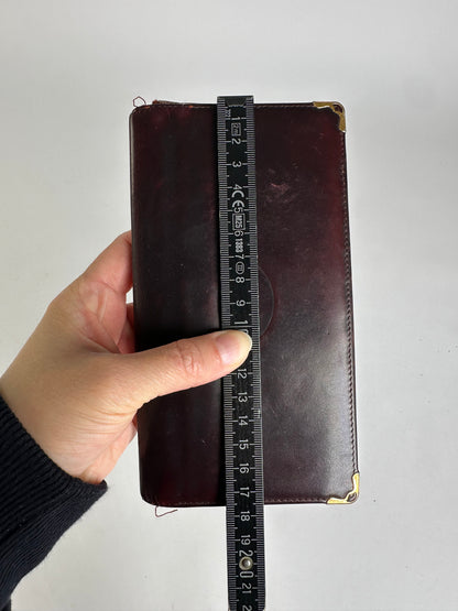 Vintage Cartier Must de Cartier Bifold Wallet Late 1980s Burgundy