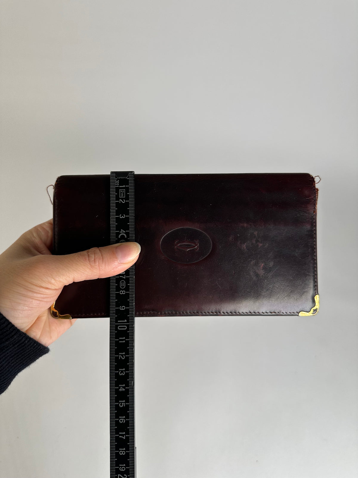 Vintage Cartier Must de Cartier Bifold Wallet Late 1980s Burgundy