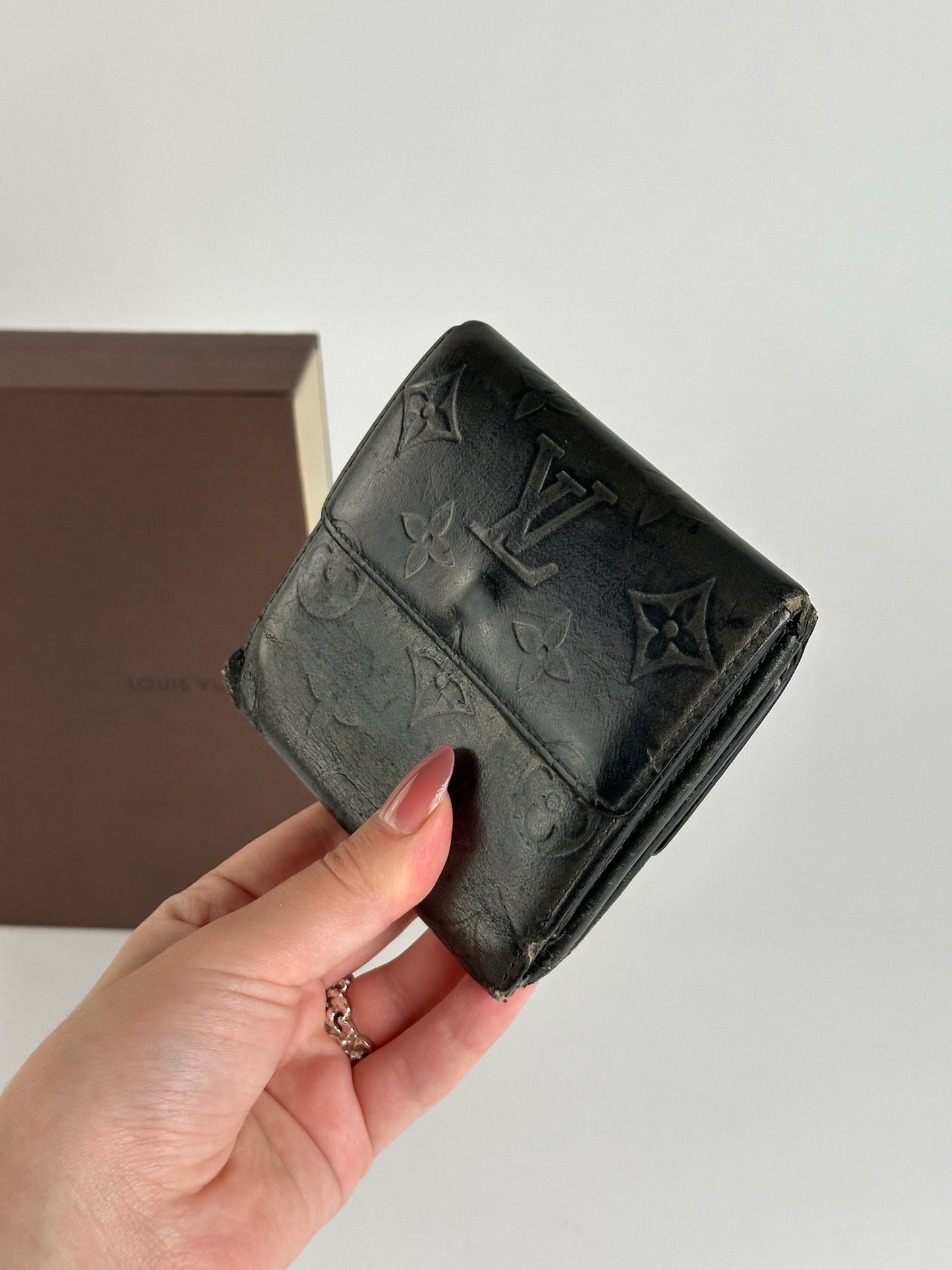Vintage Louis Vuitton Vernis Leather wallet black