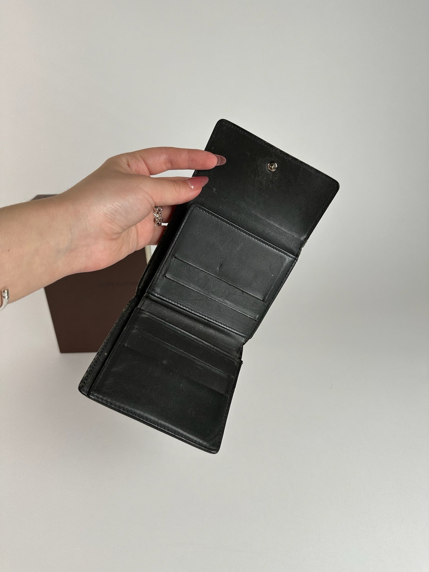 Vintage Louis Vuitton Vernis Leather wallet black