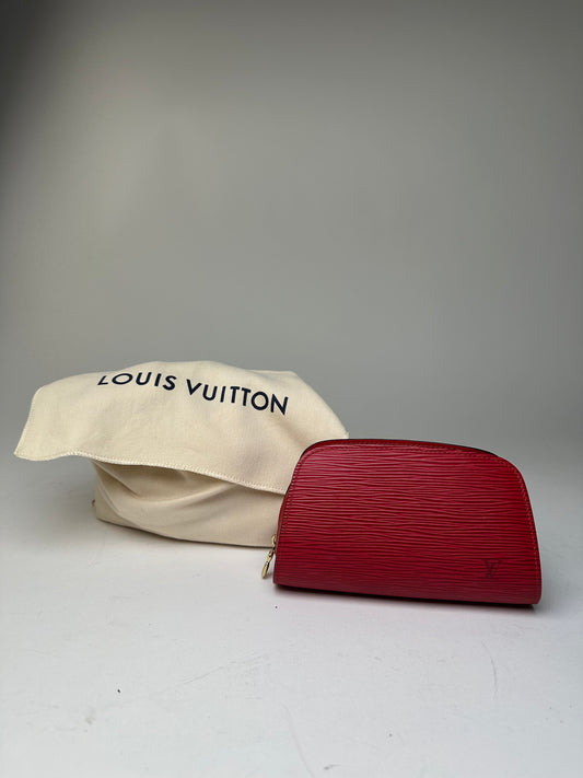 Louis Vuitton Pochette Cosmétique PM Epi Leather Red Coquelicot