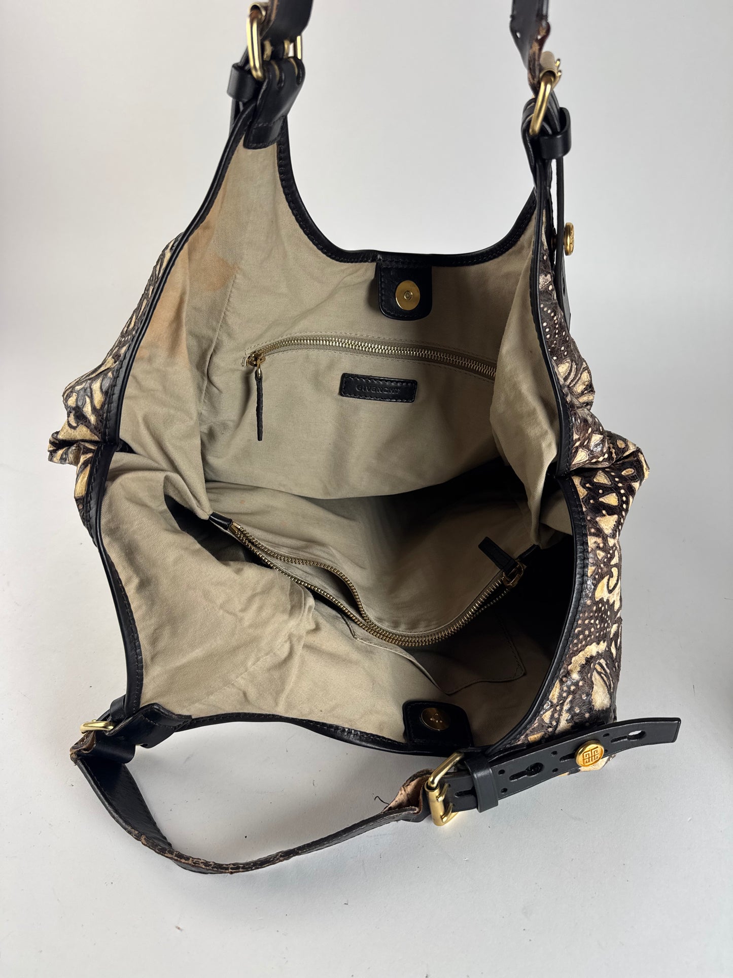 Sac à main vintage Givenchy noir marron