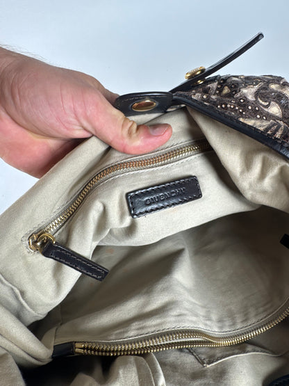 Sac à main vintage Givenchy noir marron