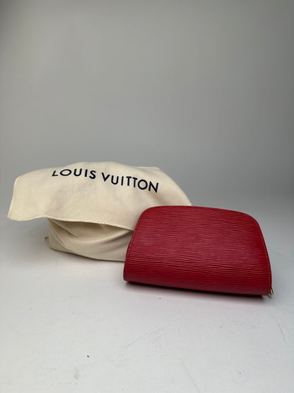 Louis Vuitton Pochette Cosmétique PM Epi Leather Red Coquelicot