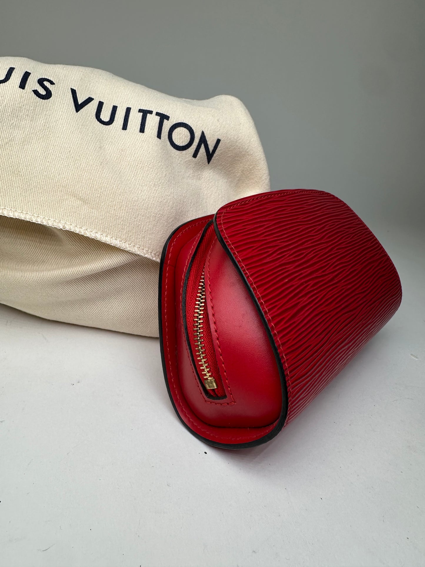 Louis Vuitton Pochette Cosmétique PM Epi Leather Red Coquelicot