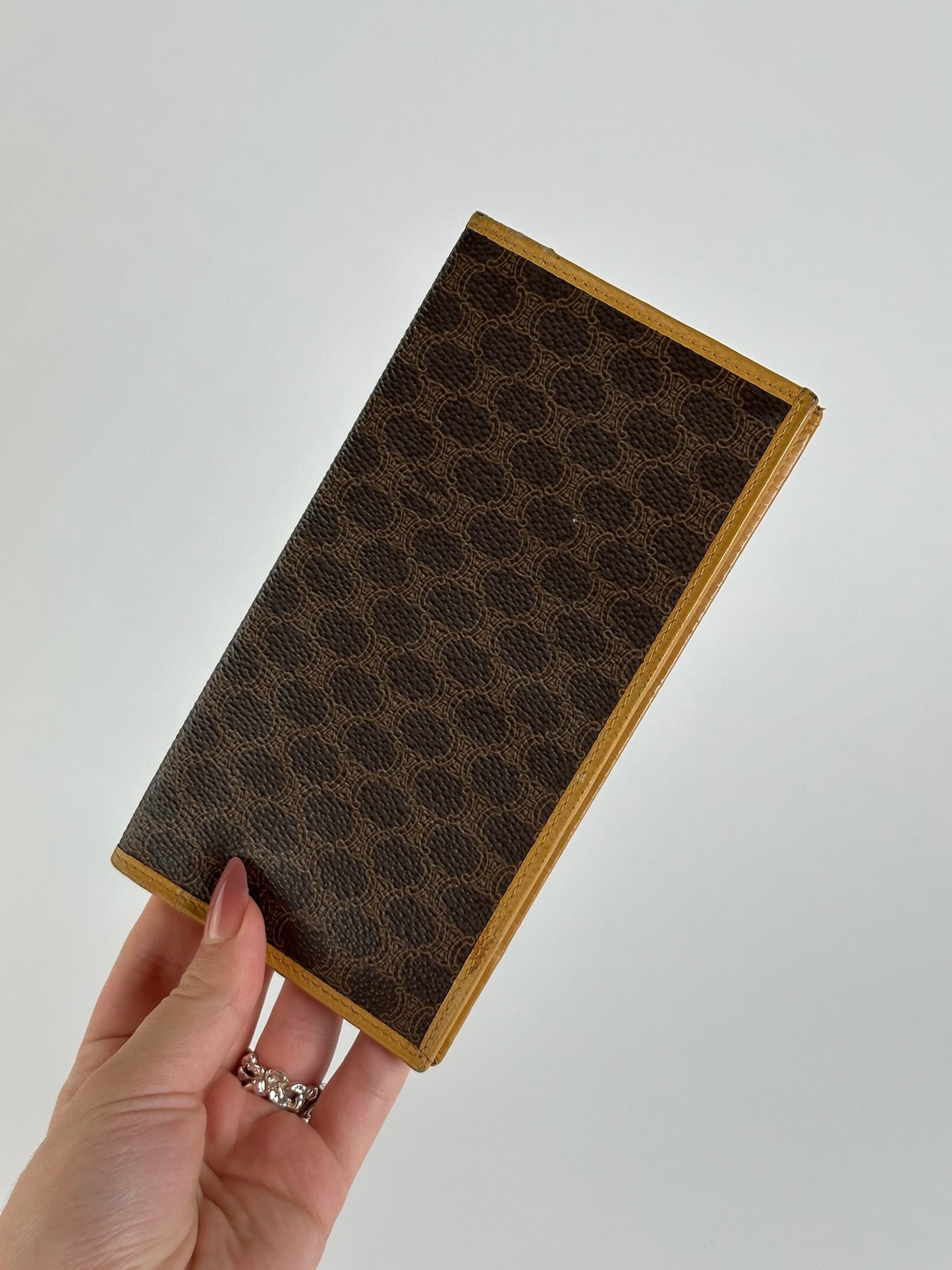 Vintage Celine Paris leather card holder / ID holder brown