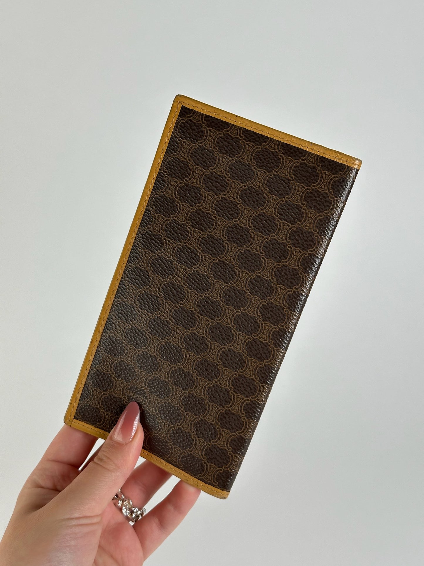 Vintage Celine Paris leather card holder / ID holder brown