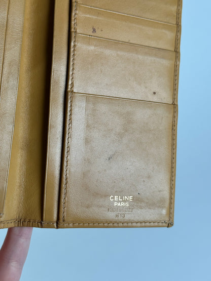 Vintage Celine Paris leather card holder / ID holder brown