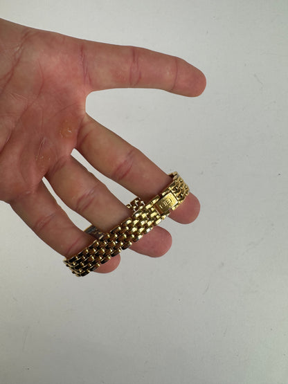 Montre à quartz vintage Balenciaga en acier doré