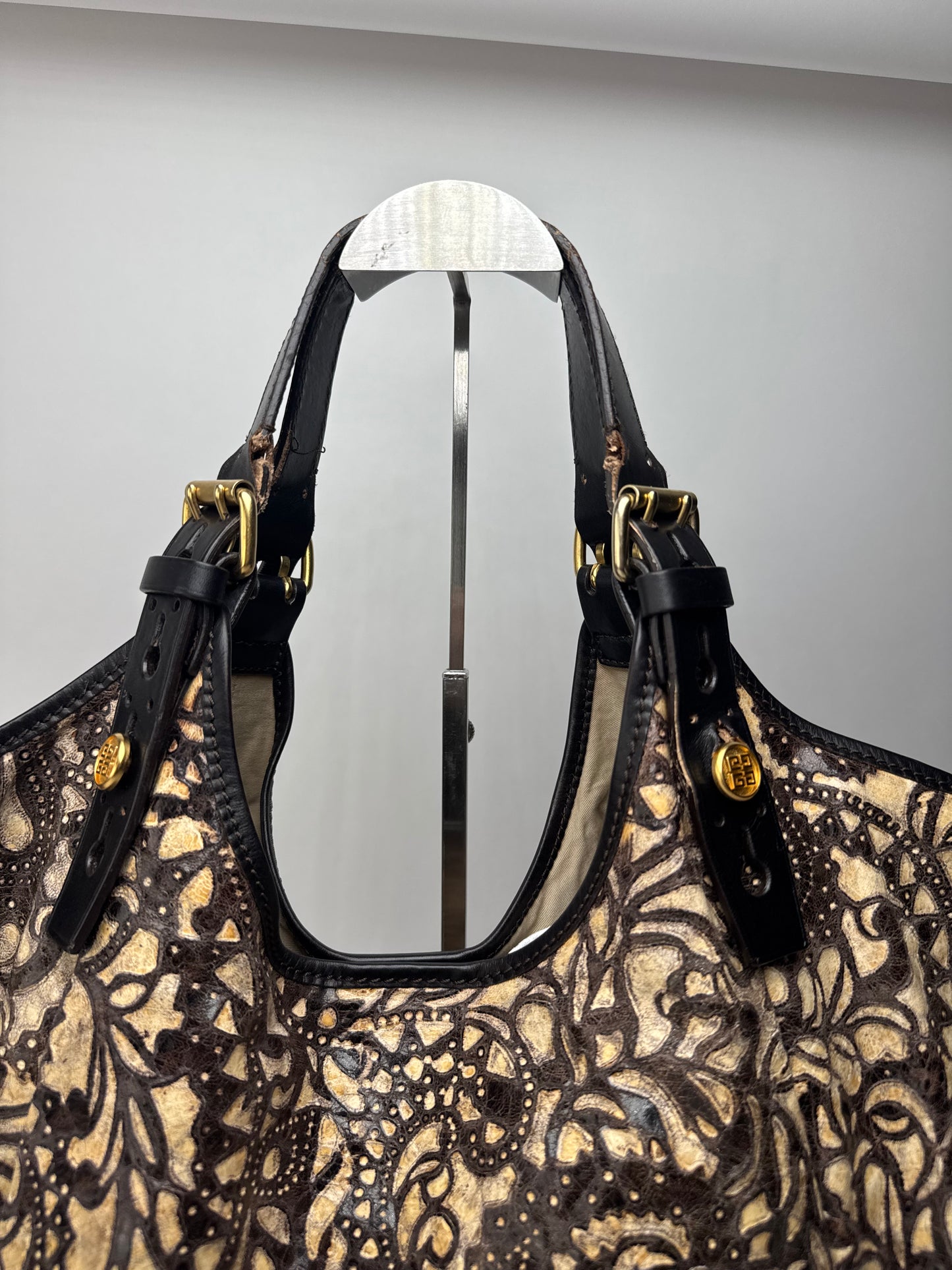 Sac à main vintage Givenchy noir marron