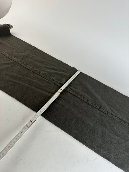 Vintage Salvatore Ferragamo Cashmere Leather Scarf anthracite