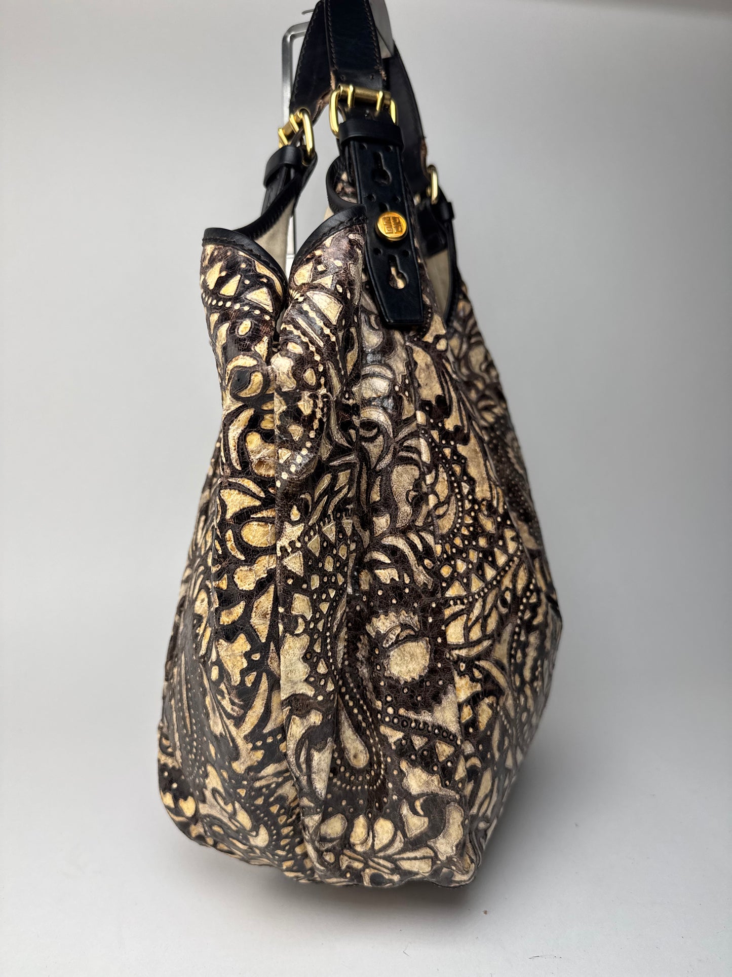 Sac à main vintage Givenchy noir marron