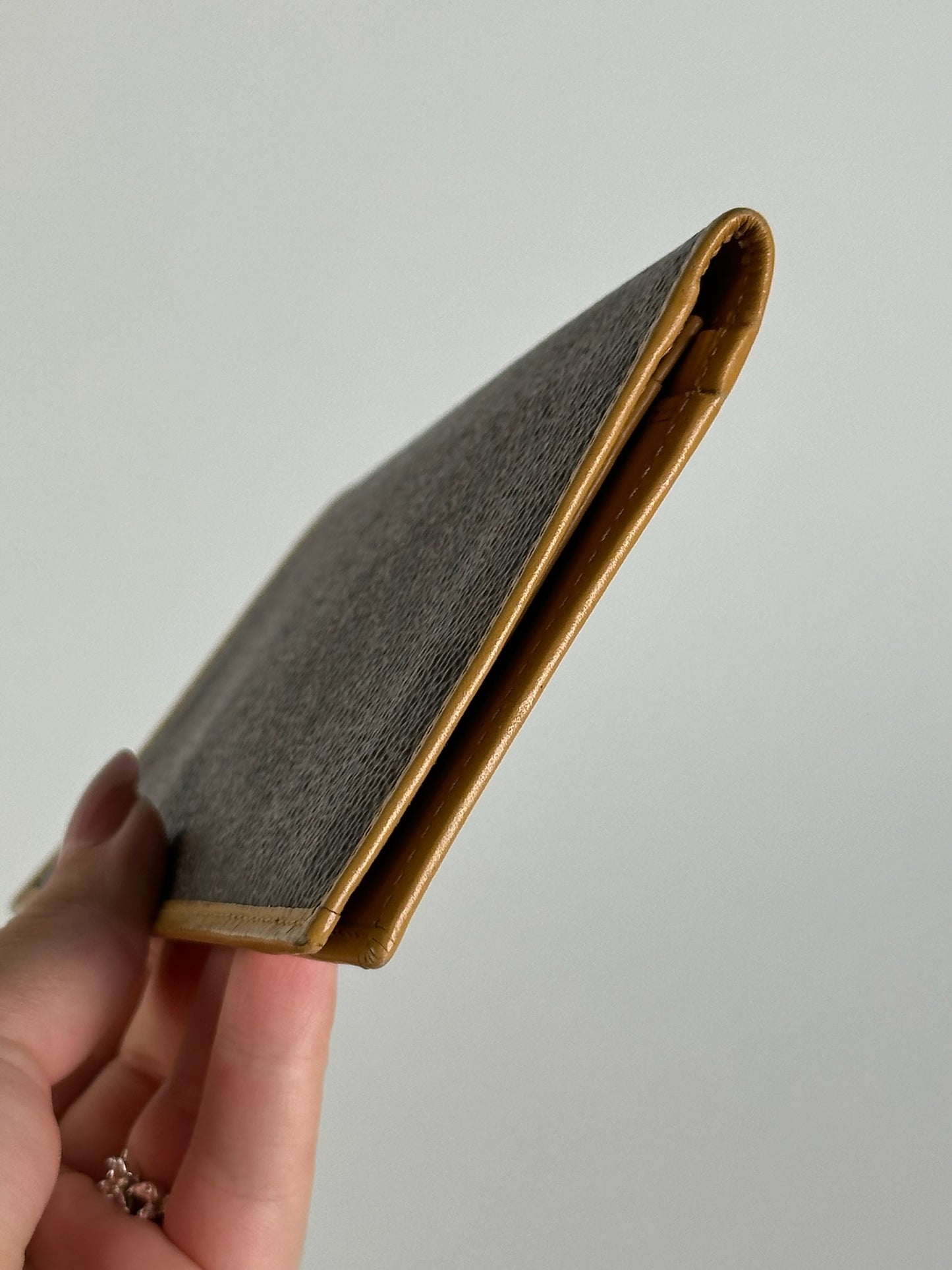 Vintage Celine Paris leather card holder / ID holder brown