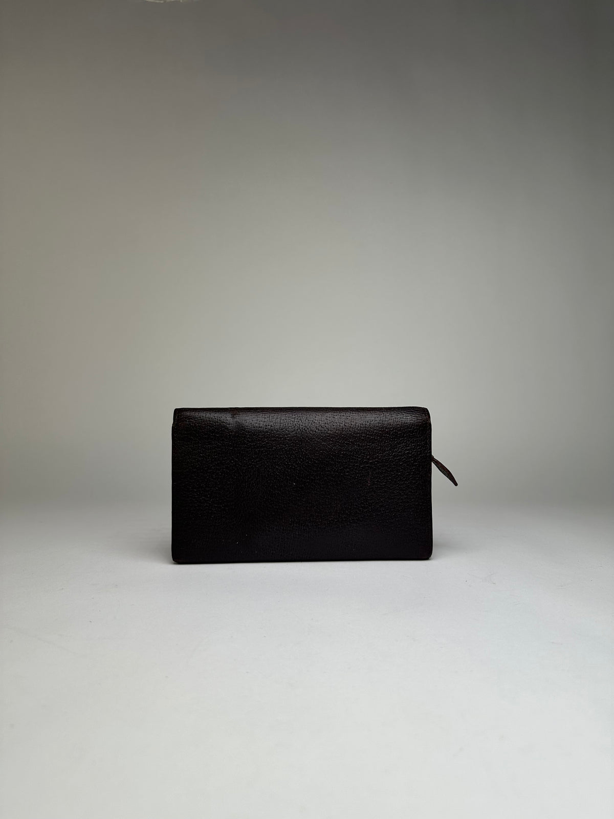 Vintage Vivienne Westwood Textured Leather Flap Wallet Dark Brown