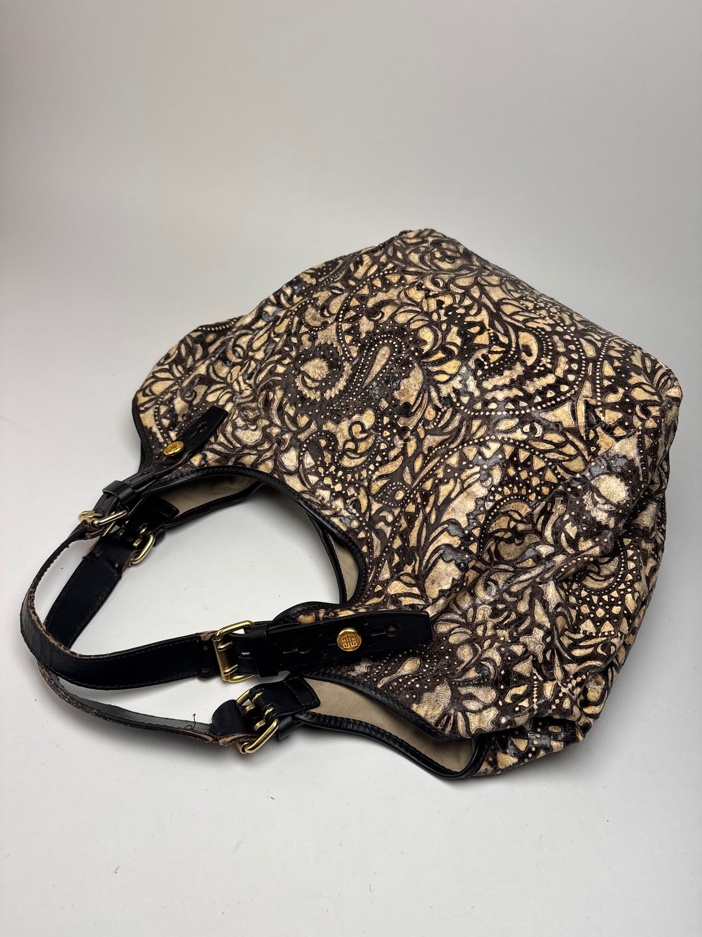 Sac à main vintage Givenchy noir marron