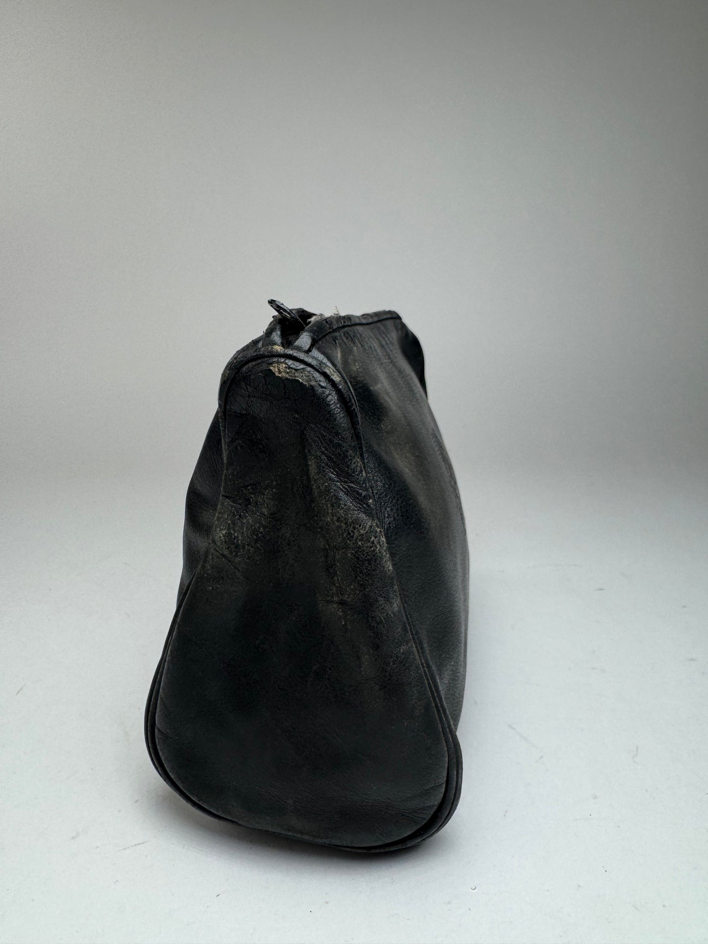 Pochette vintage en cuir Loewe Madrid noire