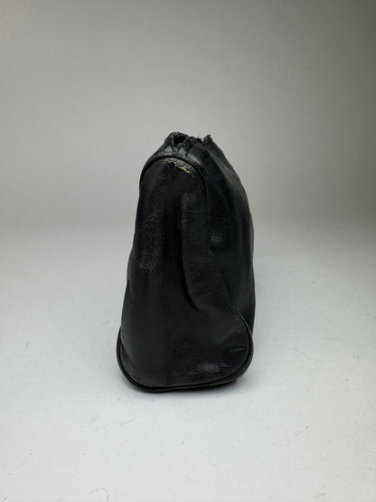 Pochette vintage en cuir Loewe Madrid noire