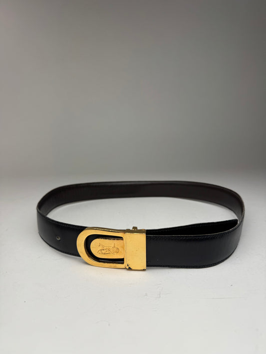 Vintage Celine Leather belt brown