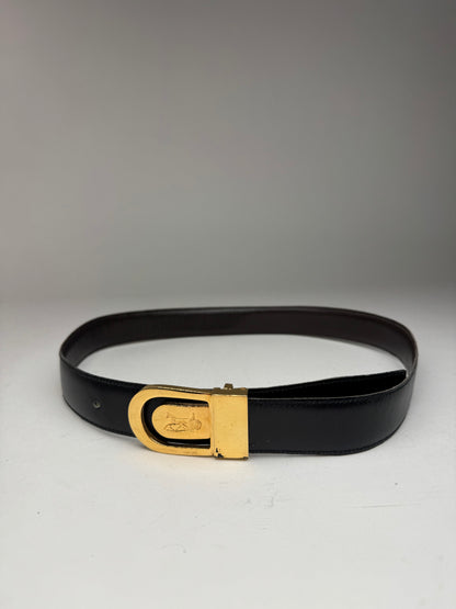 Vintage Celine Leather belt brown