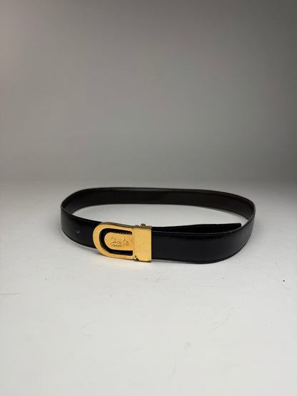 Vintage Celine Leather belt brown