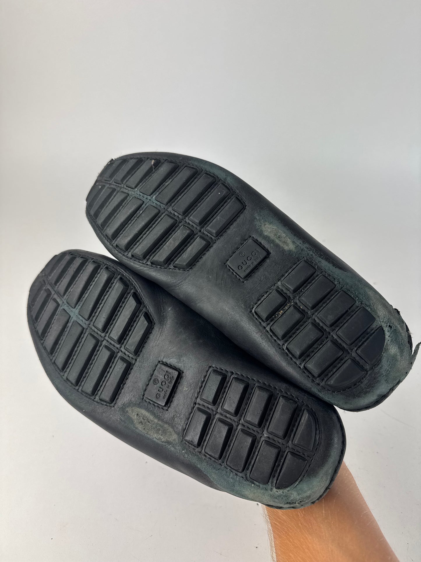 Vintage Gucci Leather bamboo Loafer black 43,5