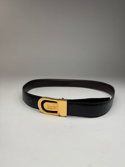 Vintage Celine Leather belt brown