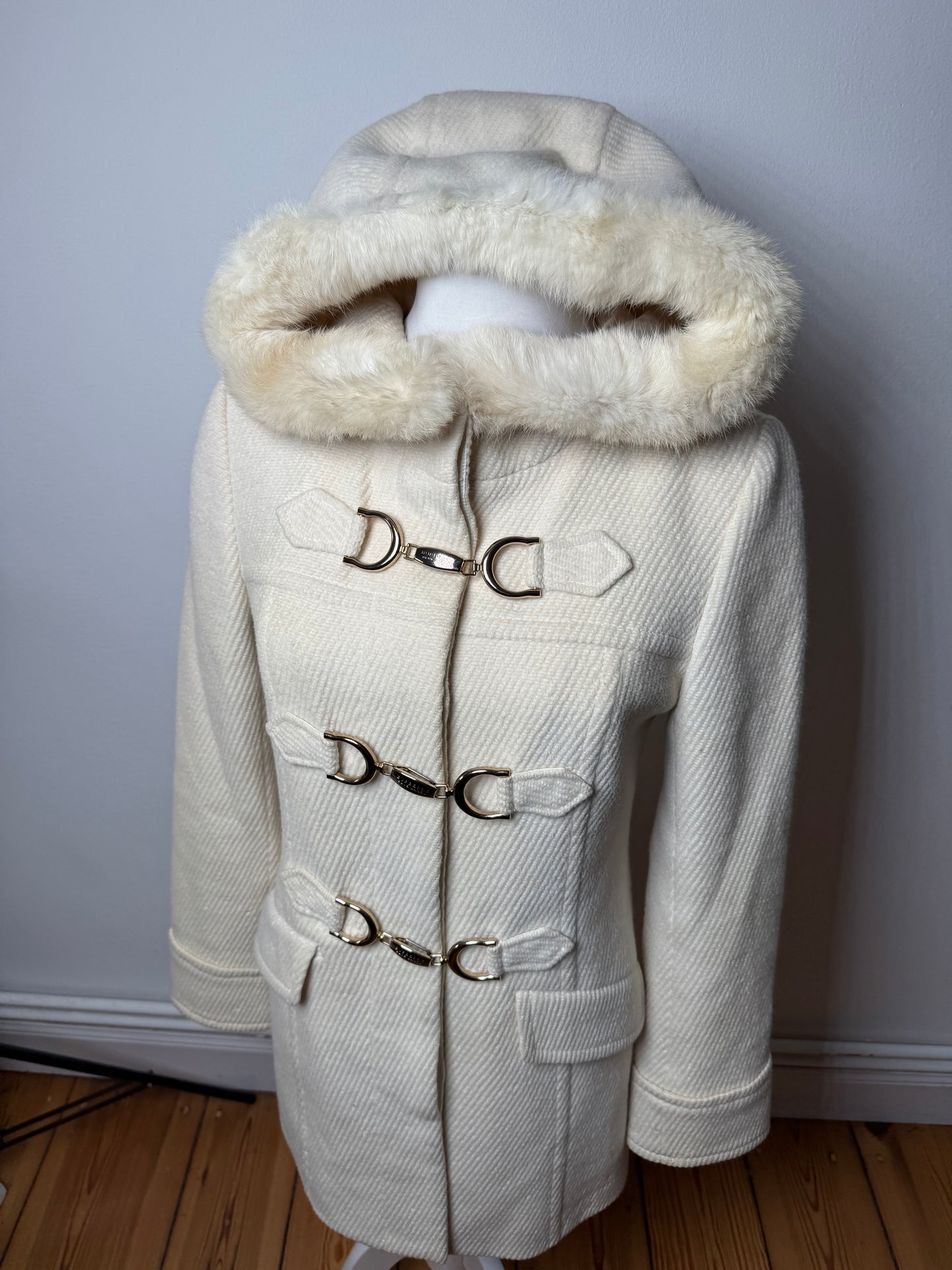 Vintage Burberry Wool Coat Beige 38/M