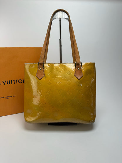 Vintage Louis Vuitton Vernis Leather bag Yellow