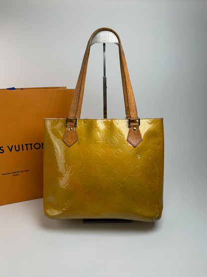 Vintage Louis Vuitton Vernis Leather bag Yellow