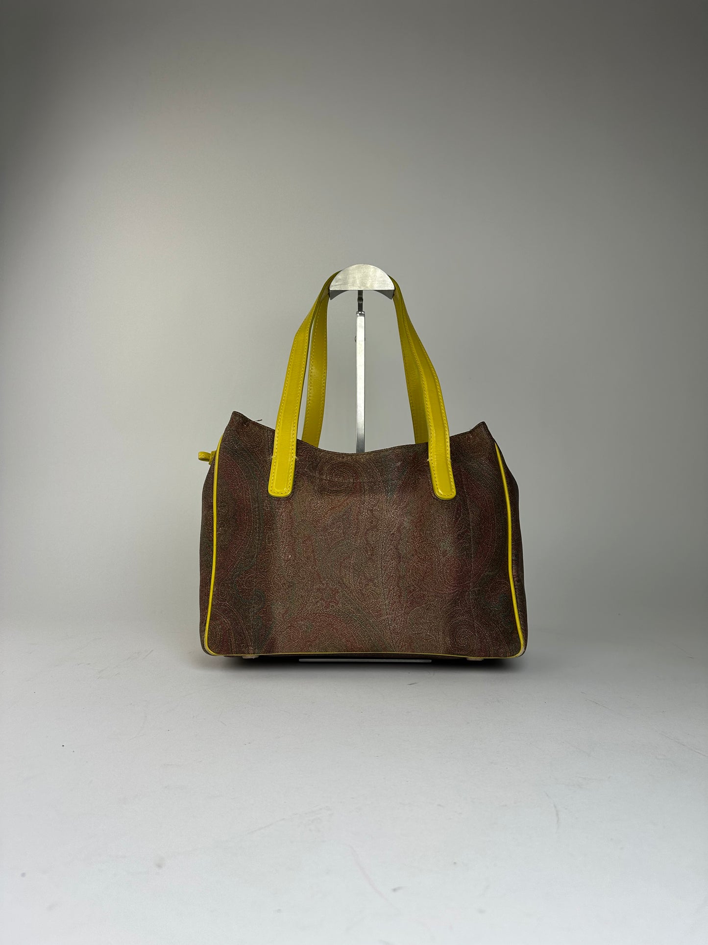 Etro Paisley Pattern Multicolor Fabric Tote Bag