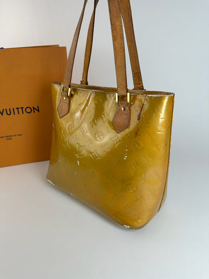 Vintage Louis Vuitton Vernis Leather bag Yellow