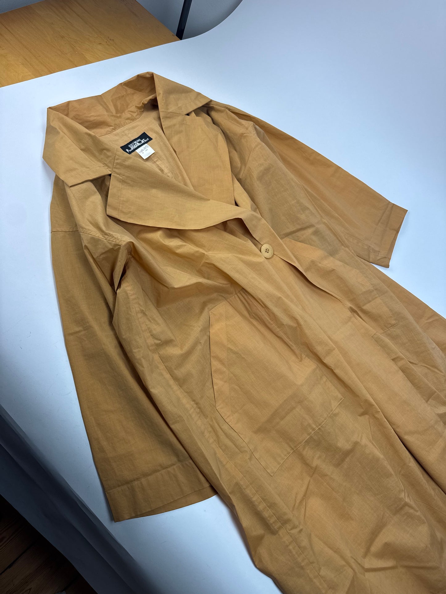 Vintage Issey Miyake Cotton Trenchcoat Light Brown M
