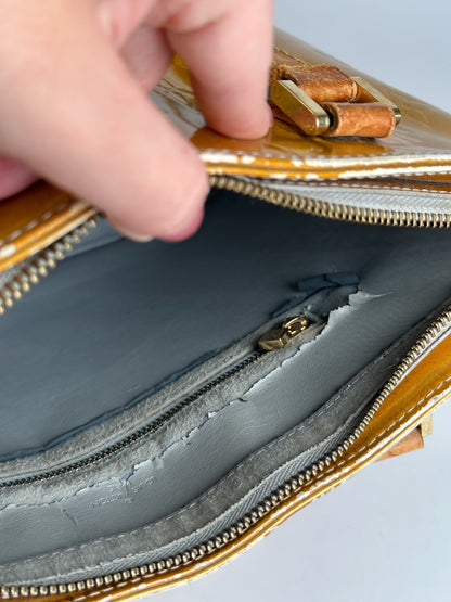 Vintage Louis Vuitton Vernis Leather bag Yellow