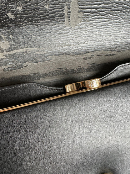 Vintage Givenchy 4G Leather Shoulder Bag Black