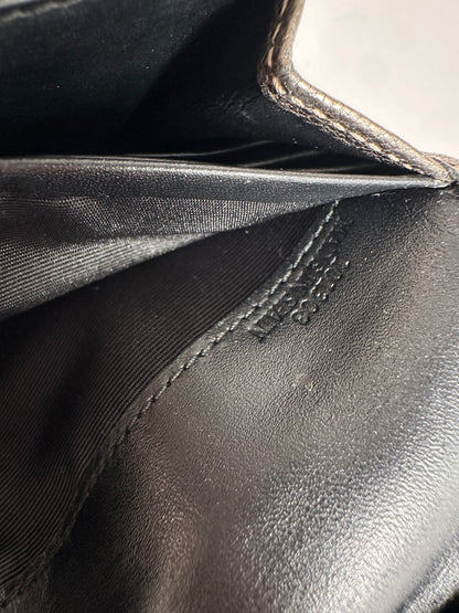 Vintage Loewe Textured Leather Bifold Wallet c. Late 2000s Bronze