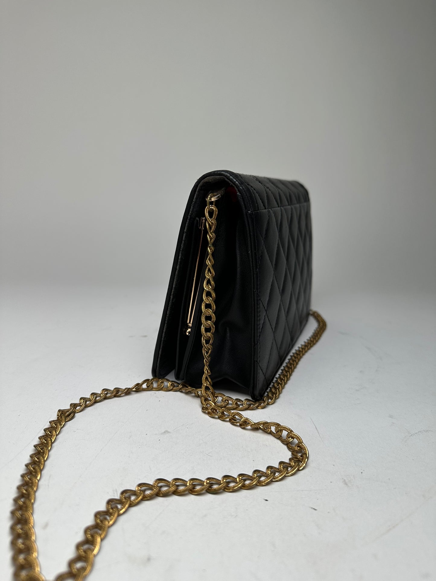 Vintage Givenchy 4G Leather Shoulder Bag Black