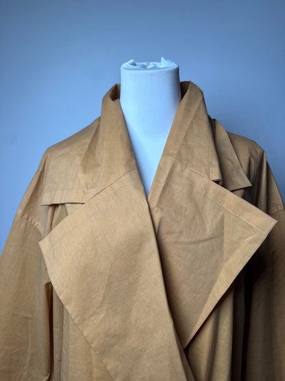 Vintage Issey Miyake Cotton Trenchcoat Light Brown M