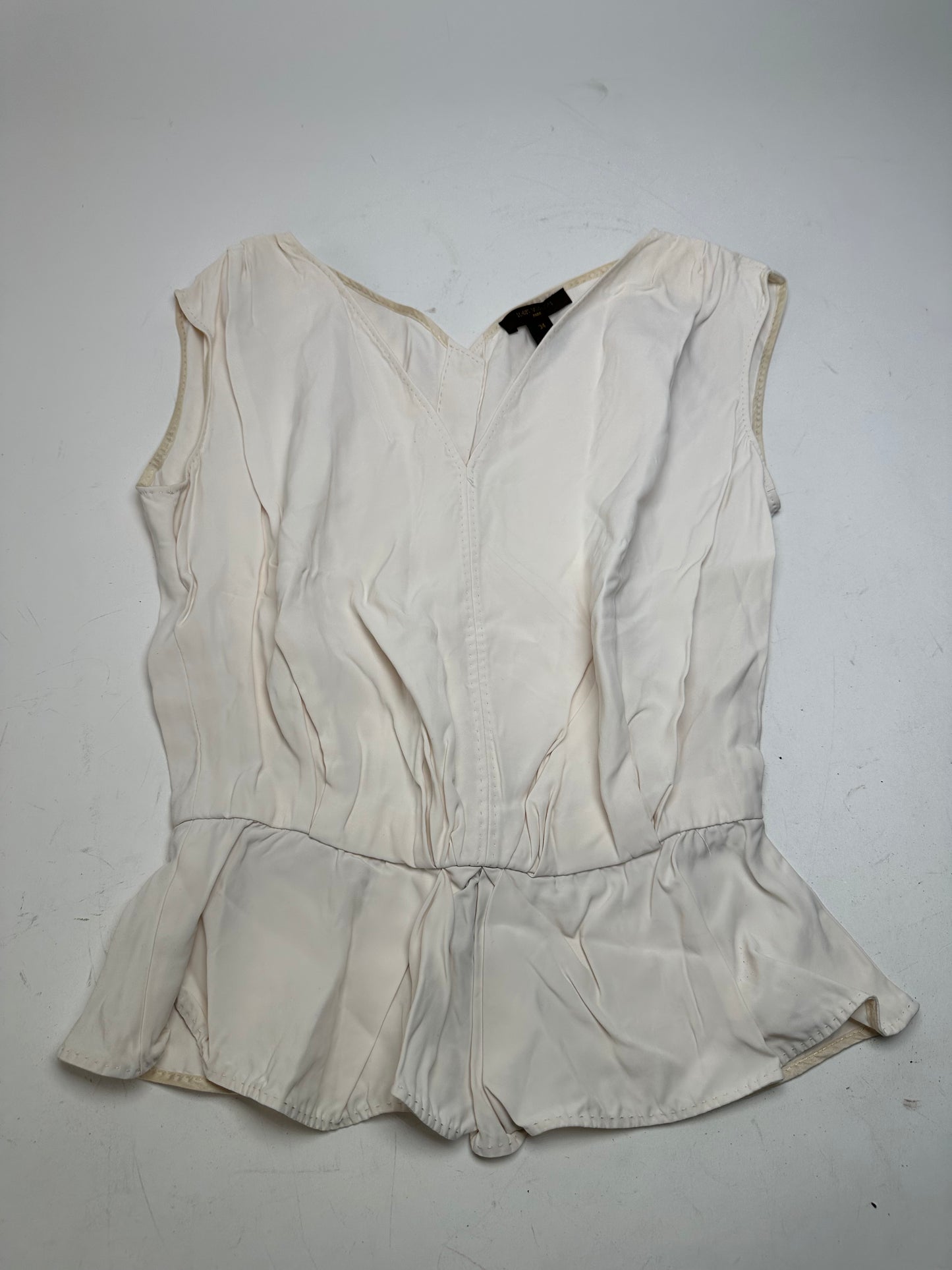 Vintage Louis Vuitton Silk Top White 34/XS