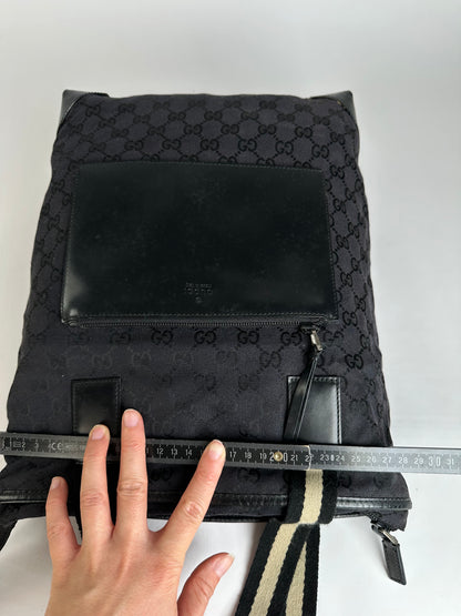 Vintage Gucci GG Canvas Tote Early 2000s Black