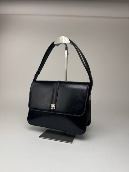 Sac vintage en cuir Givenchy 4G noir