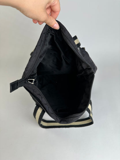 Vintage Gucci GG Canvas Tote Early 2000s Black