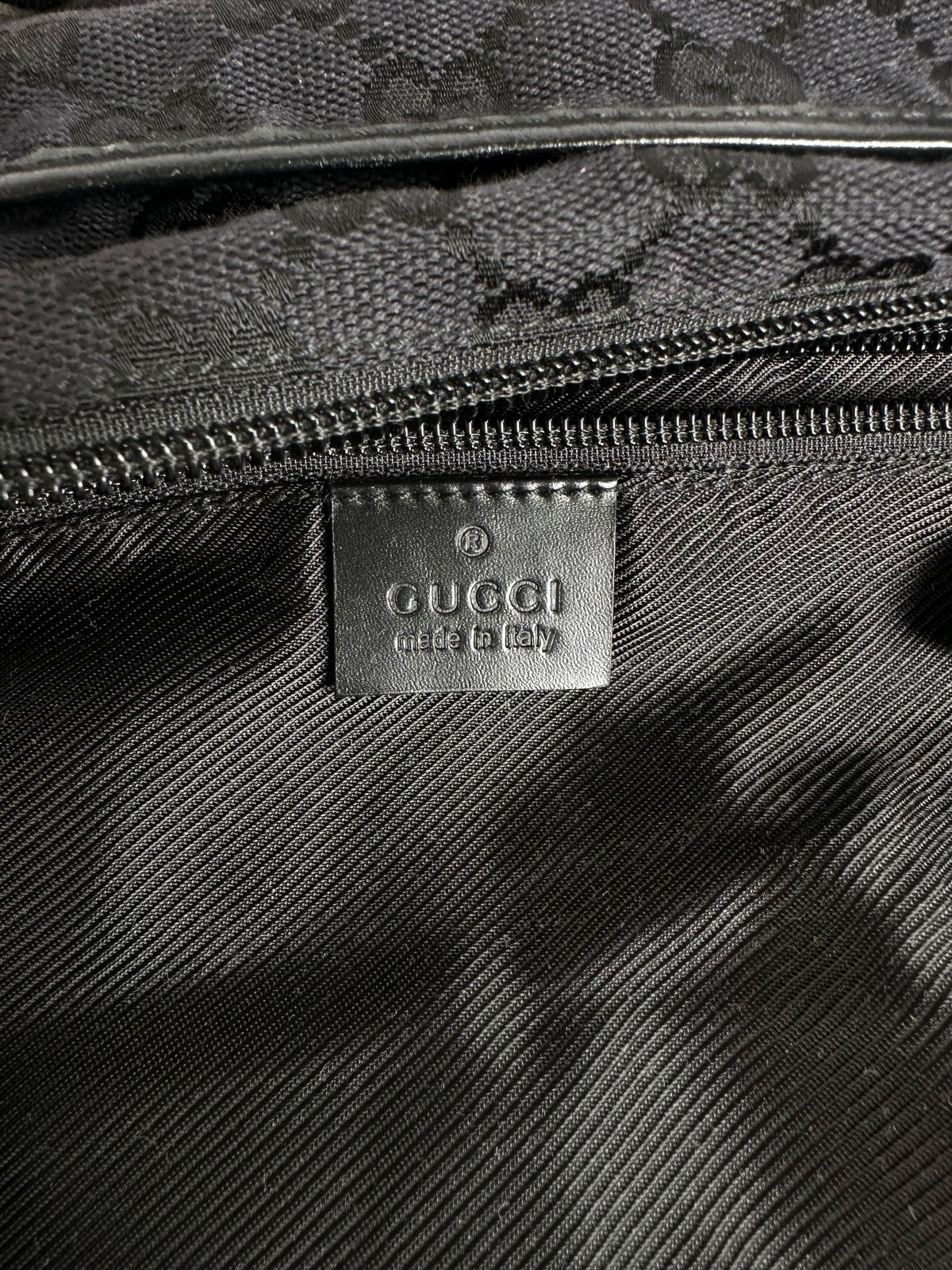 Vintage Gucci GG Canvas Tote Early 2000s Black