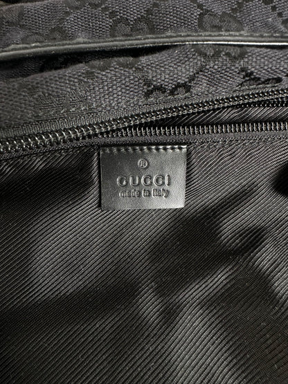 Vintage Gucci GG Canvas Tote Early 2000s Black
