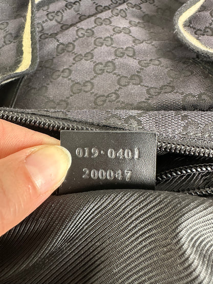 Vintage Gucci GG Canvas Tote Early 2000s Black