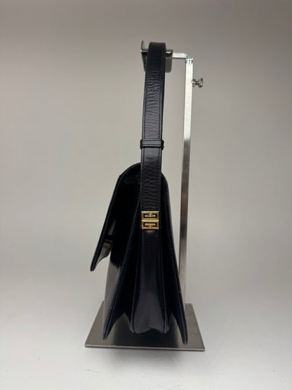 Sac vintage en cuir Givenchy 4G noir