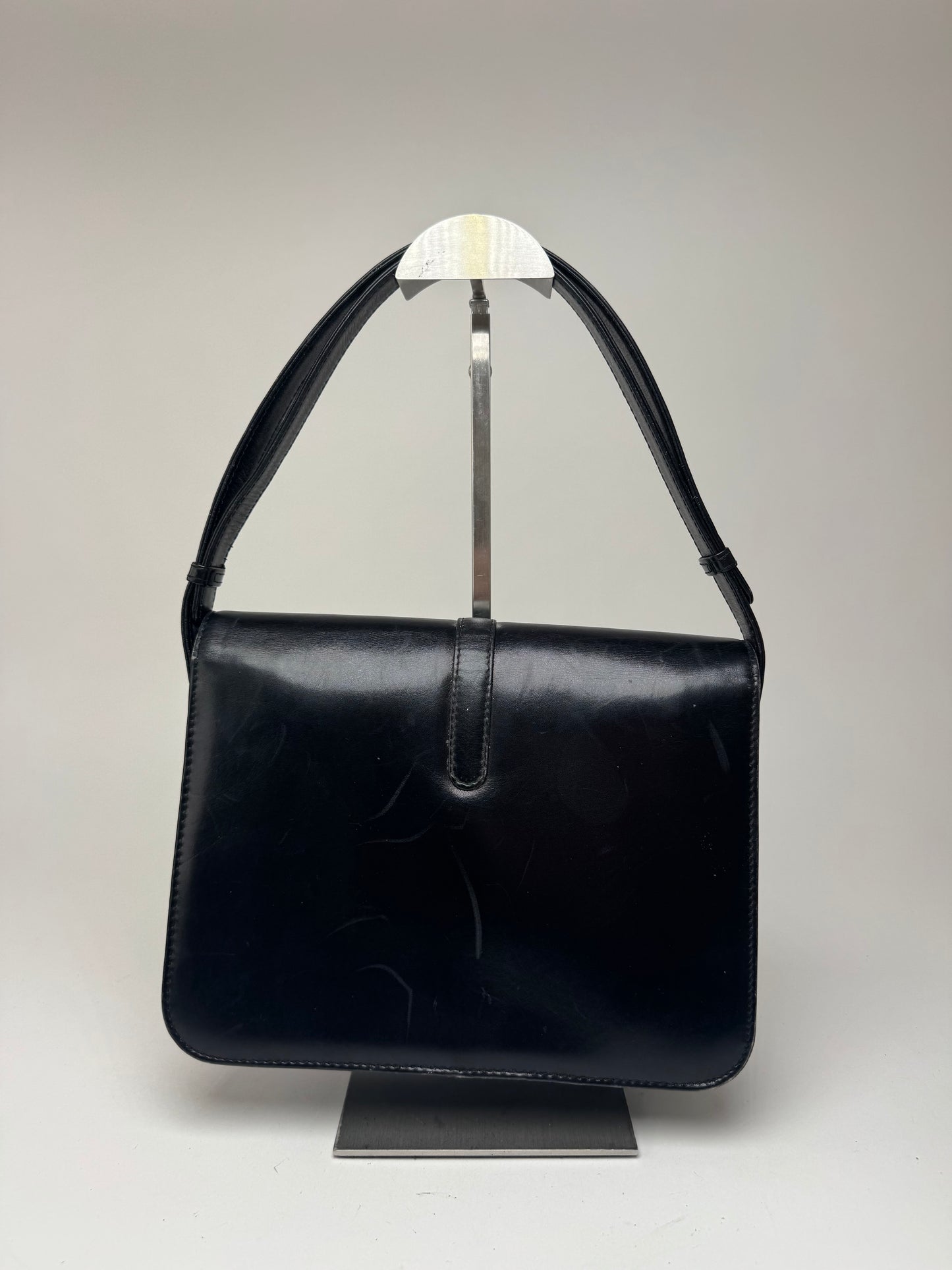 Sac vintage en cuir Givenchy 4G noir