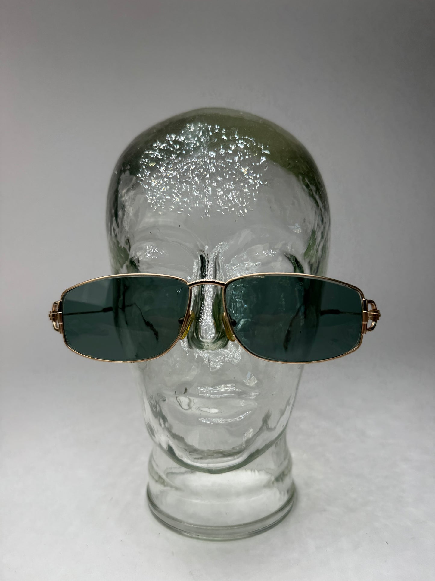 Vintage Gucci Sunglasses Green Gold