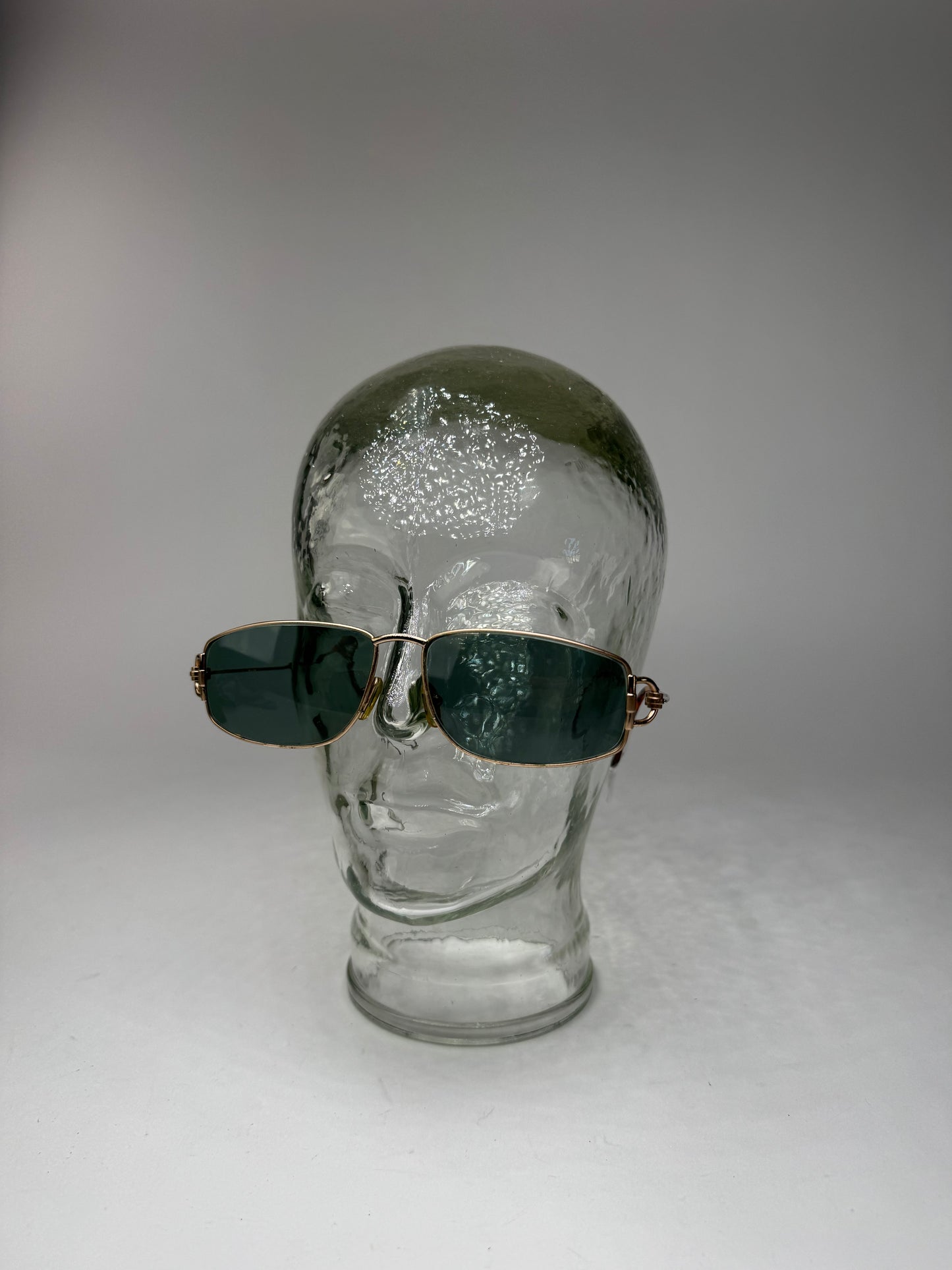 Vintage Gucci Sunglasses Green Gold