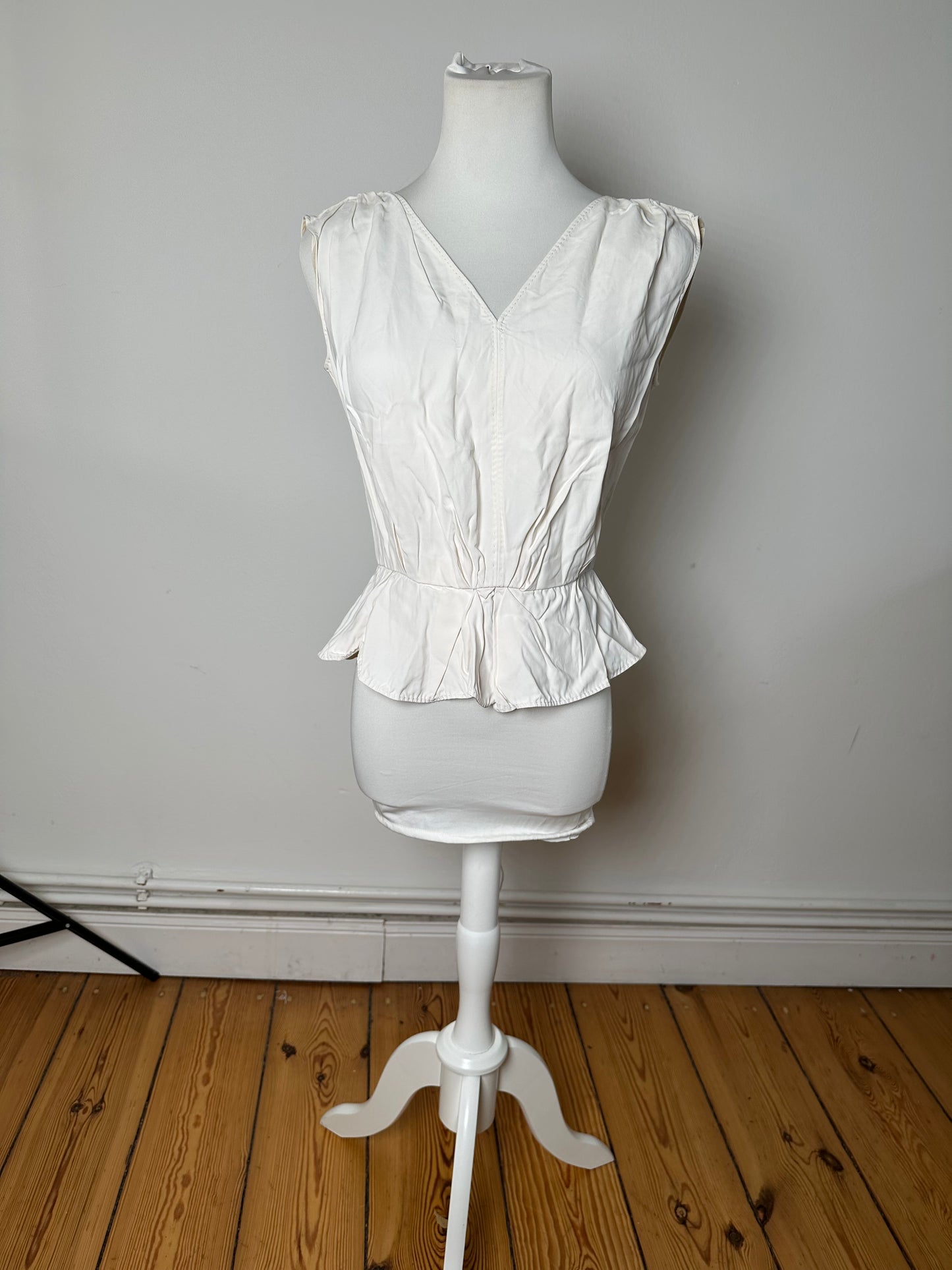 Vintage Louis Vuitton Silk Top White 34/XS