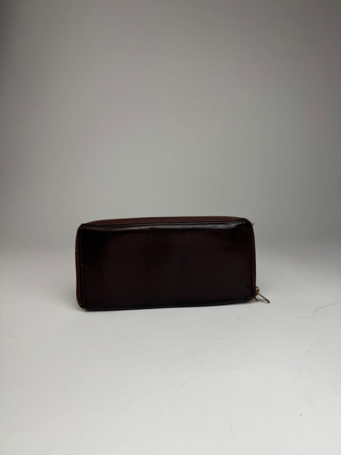 Vintage Comme Des Garçons Zippy Leather Wallet Brown